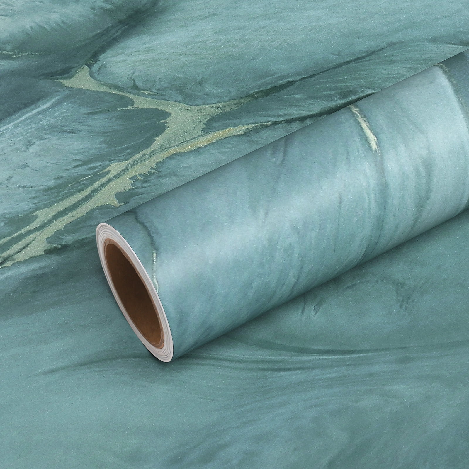 VEELIKE 15.7''x354'' Blue Marble Contact Paper for Countertops Waterproof Peel and Stick Blue Marble Contact Paper for Kitchen Self Adhesive Marble Wallpaper Vinyl Roll for Bathroom Backsplash