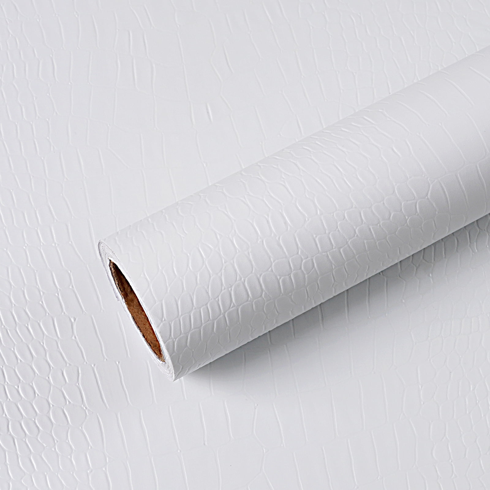 VEELIKE Crocodile Wallpaper Peel and Stick White Alligator Textured