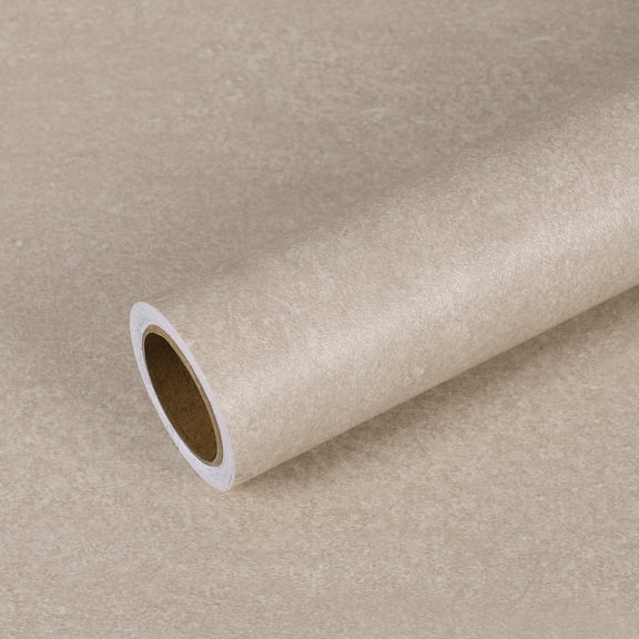 VEELIKE Earthy Beige Concrete Wallpaper Peel and Stick Contact Paper for Countertops Waterproof 15.7''x118'' Self Adhesive Removable Concrete Wallpaper Vinyl Roll for Walls Bedroom Bathroom