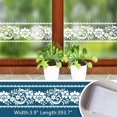thumbnail image 1 of VEELIKE Flower Wallpaper Peel and Stick Lace Border Window Sticker Self Adhesive Window Decoration Sticker Peony Floral Decal for Wall Glass Door Cabinet Office Home DIY Decor (4 inch×32.8 ft), 1 of 7
