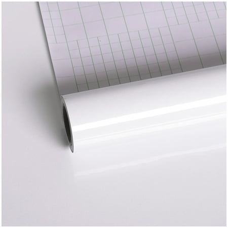 VEELIKE Glossy White Contact Paper for Cabinets 15.7''x118'' Peel and Stick Countertops Self Adhesive Kitchen Wallpaper Removable Waterproof Vinyl Stick on Paper Glitter Wallpaper for Bedroom Walls