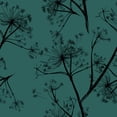 thumbnail image 1 of VEELIKE Teal Botanical Peel and Stick Wallpaper 17.7''x118'' Vintage Herbs Branches Bedroom Wallpaper Removable Green Floral Wallpaper Self Adhesive Teal Contact Paper for Walls Bathroom Living Room, 1 of 8