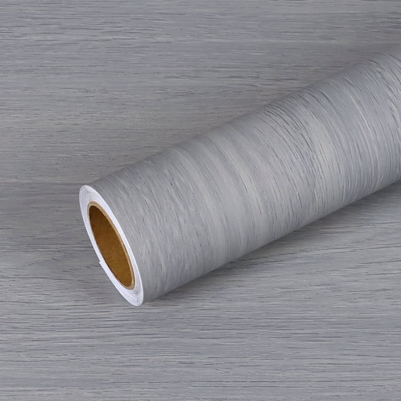 VEELIKE Thick Slate Grey Wood Contact Paper for Countertops Waterproof Peel and Stick Wood Grain Contact Paper 15.7''x118'' Self Adhesive Wood Wallpaper Removable Wood Vinyl Wrap for Kitchen Walls