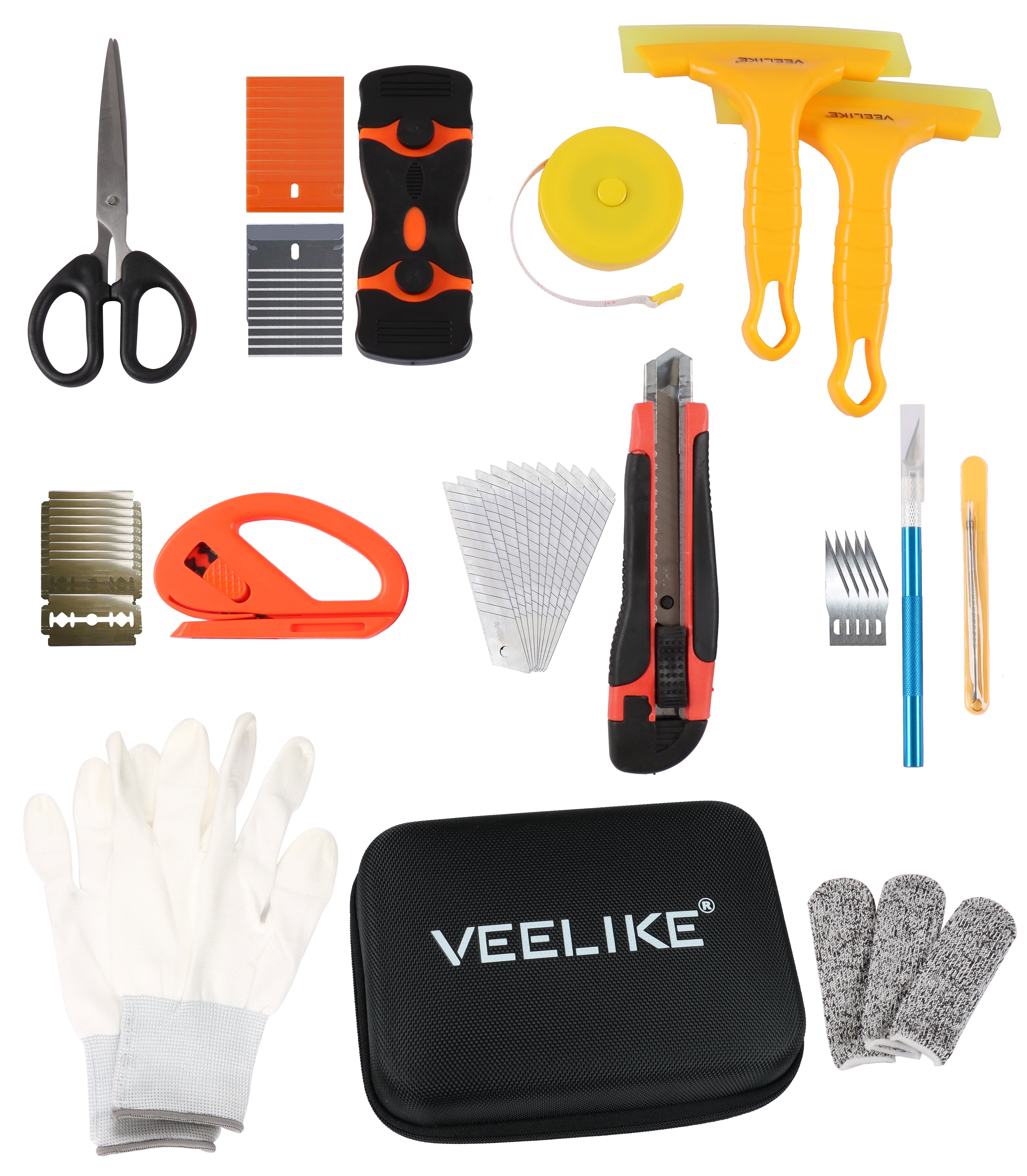 VEELIKE 15Pcs Wallpaper Smoothing Tool Kit for Applying Peel and Stick Wallpaper Tools Vinyl Cutter