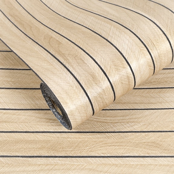 VEELIKE White Oak Wood Wall Panels Peel and Stick Foam Slat Wall Panel for Living Room Bedroom 17''x118'' Self Adhesive Herringbone Wood Slat Removable Vinyl Wall Paper for Walls