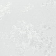 VEELIKE White Wallpaper Flowers Textured Peel and Stick Wallpaper 15.7"x118" White Contact Paper for Cabinets Desk Walls Removable White Wall Paper Adhesive Vinyl Wallpaper for Bedroom Bathroom