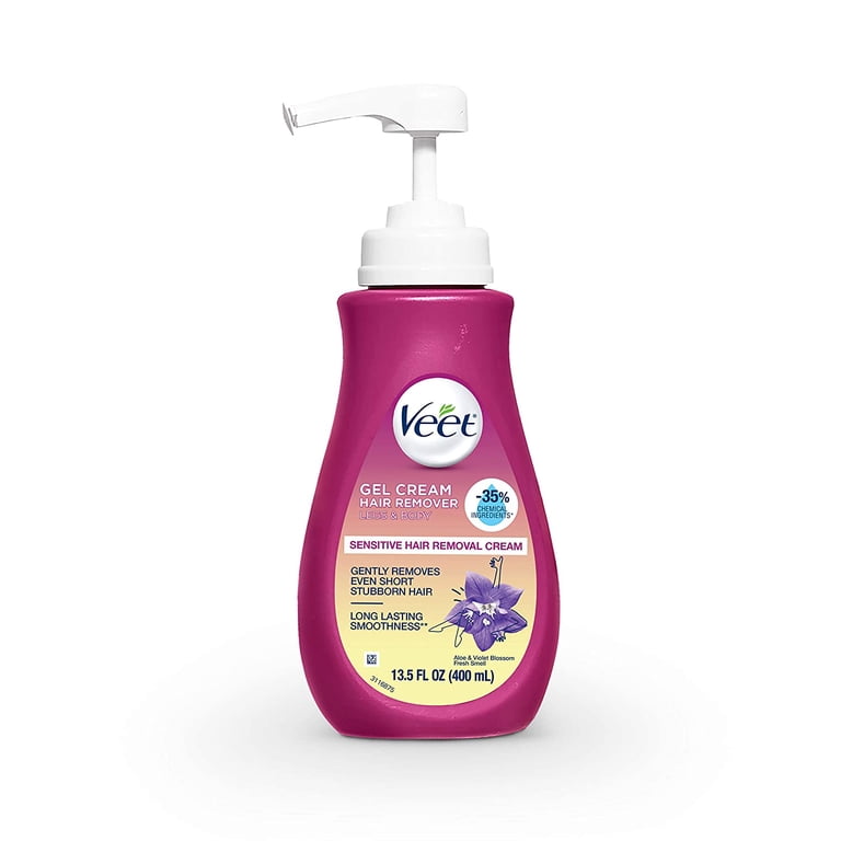 Veet, Hair Removal Gel Cream Sensitive Formula, 13.50 oz, Pack of
