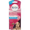 VEET ReadyToUseWaxStrips Hair Remover Face 12 ea