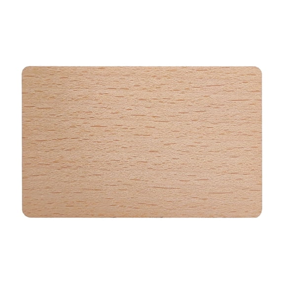 VEETAG Wooden NFC Access Control Cards NFC213 Chip Beech Tap to Share Digital Business Card Compatible with iPhone and Android 85mm x 54mm