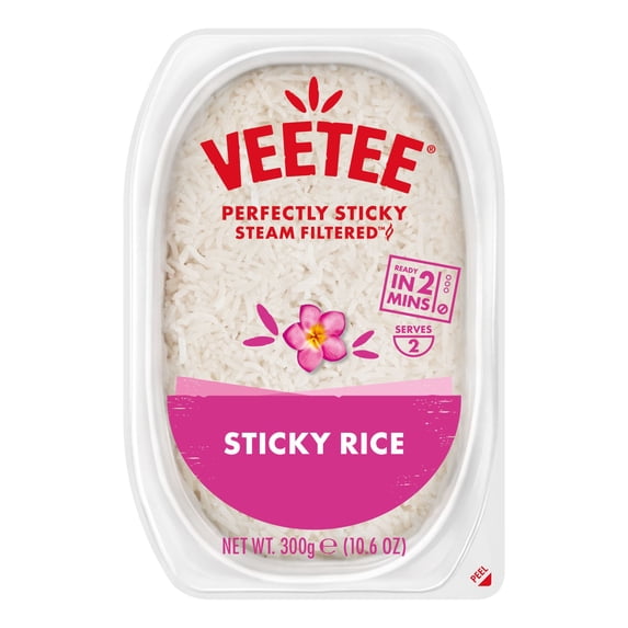 VEETEE, Gluten Free, Sticky Rice, 10.6 oz, Tray,  NO Artificial Flavors, Color and Preservatives