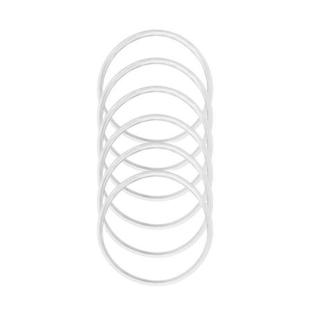 VEFSU 6Pcs Water Cup Seal Rings Gasket Silicone O Ring Gasket Replacement Reusable Water Bottle O Rings for Wide Mouth Lid Cap Leak Proof Cup Seal Accessories 3.15 Inch