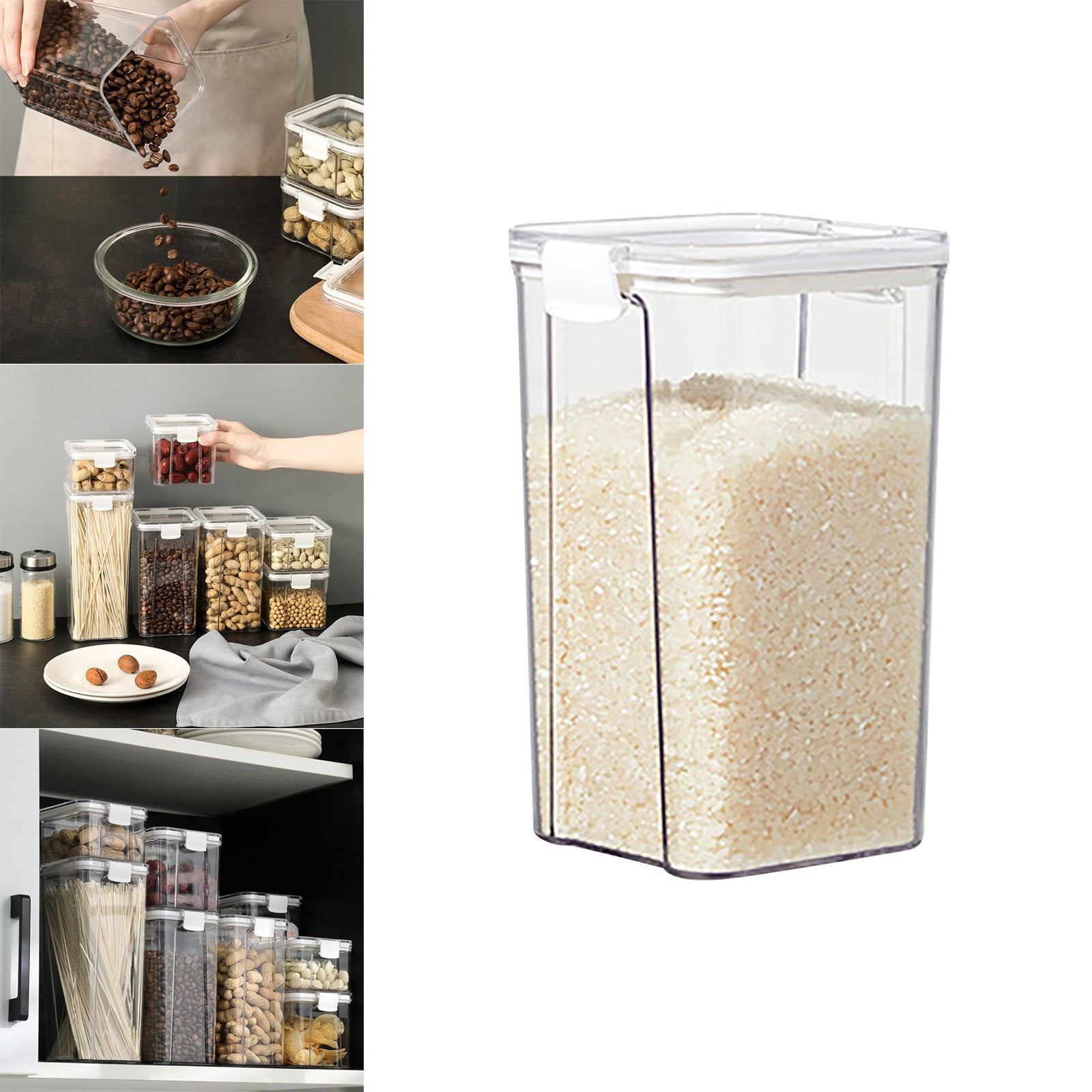VEFSU Airtight Food Storage Containers With Lids Kitchen Pantry ...