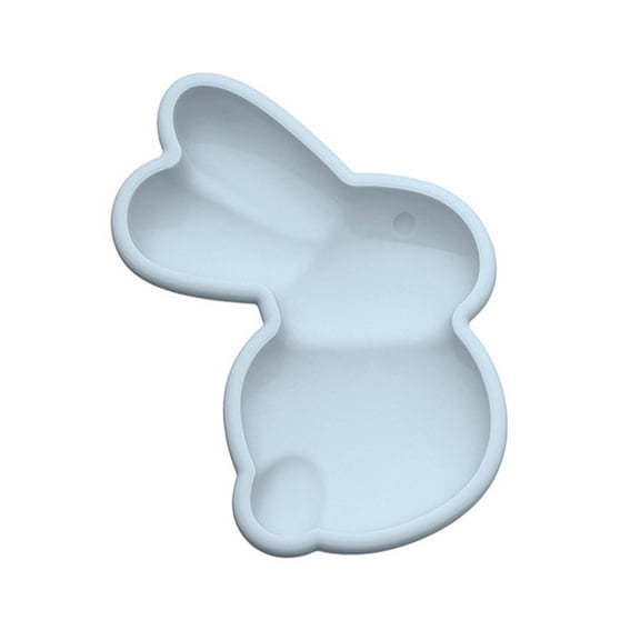 VEFSU Easter Silicone Cake Mould, Rabbbit Cookie Pan, Bunny Baking Mold, Silicone Cake Tray, 5.8" x 8.5" Bakeware for for DIY Craft Resin Crafting Making Cake Decoration Fondant Mould