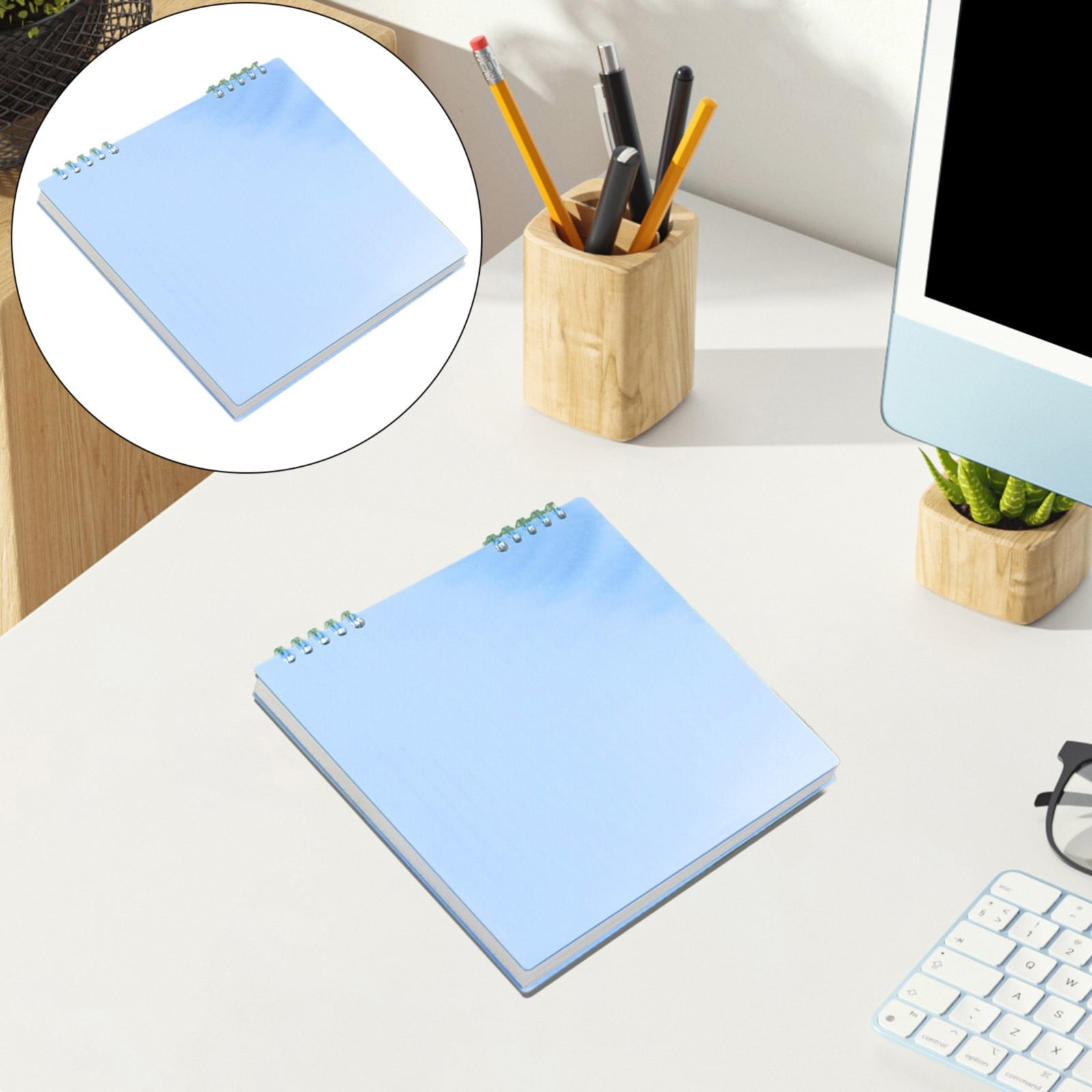 VEFSU Grid Notebook, 1Pcs Paper Notebook Journals Notepad Spiral Grid ...