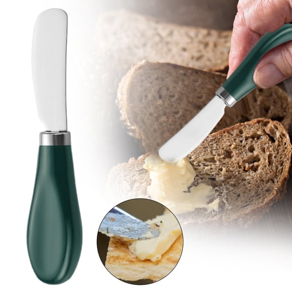 VEFSU Stainless Steel Butter Knife – Elegant Ceramic Handle, Perfect for Spreading Butter, Jam, and Cheese on Bread, Ideal for Daily Use