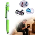 thumbnail image 1 of VEFSU Touch Ballpoint Pen Foldable Pen with Led Light Touch Screen Ballpoint Pens for Home, Office, Outdoor Travel Occasions Foldable Phone Stand Multifunction Stylus Pen for Writing in the Dark, 1 of 8