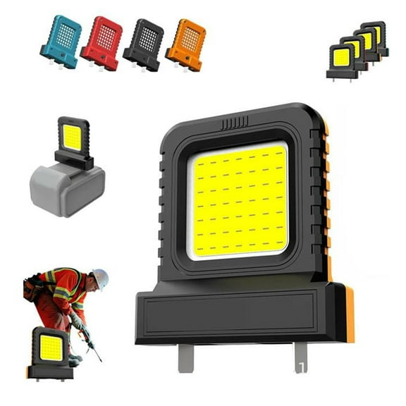 VEFSU Work Light, Battery Powered Flood Light, Portable LED Worklight Compatible with All Powered Tool Brand Batteries, Led Work Light for Workshop,Maintenance or Construction Site, Battery Lights