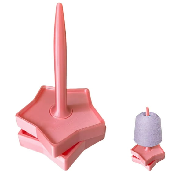 VEFSU Yarn Holder,Star Shaped Plastic Yarn & Thread Holder with Twirling Mechanism, Spinner & Thread Holder for Craft & Sewing Supplies,Yarn Organising Tool