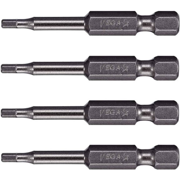 VEGA 5/32" Hex Power Bits. Grade Inch Hex Shank 5/32", 2 Inch Power Bits