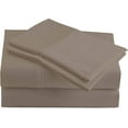 thumbnail image 1 of VEGAS HOTEL COLLECTION 1000 Thread Count Italian Finish (Taupe Color) Fitted Sheet (1-PC) Deep Pocket 15 Inch (King Size) Solid Pattern, 1 of 5