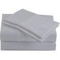thumbnail image 1 of VEGAS HOTEL COLLECTION Amazon Coziest 4-PCs Sheet Set 600 TC World Finest Egyptian Cotton Guarantee! Deep Pocket 25" inch (Cal-King Size) Solid Silver Grey Color, 1 of 5