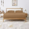 thumbnail image 1 of American HIGH Class 1200TC 4-Piece Extra Deep Pocket, Sheet Set Fit Upto 24 Inches Deep Pocket (Solid Color) 100% Egyptian Cotton (Twin, Taupe), 1 of 5