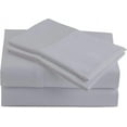 thumbnail image 1 of VEGAS HOTEL COLLECTION King Size (600-TC) 100% Egyptian Cotton Solid Pattern 4 PCs Silver Grey Sheet Set (25 Inch Pocket), 1 of 5