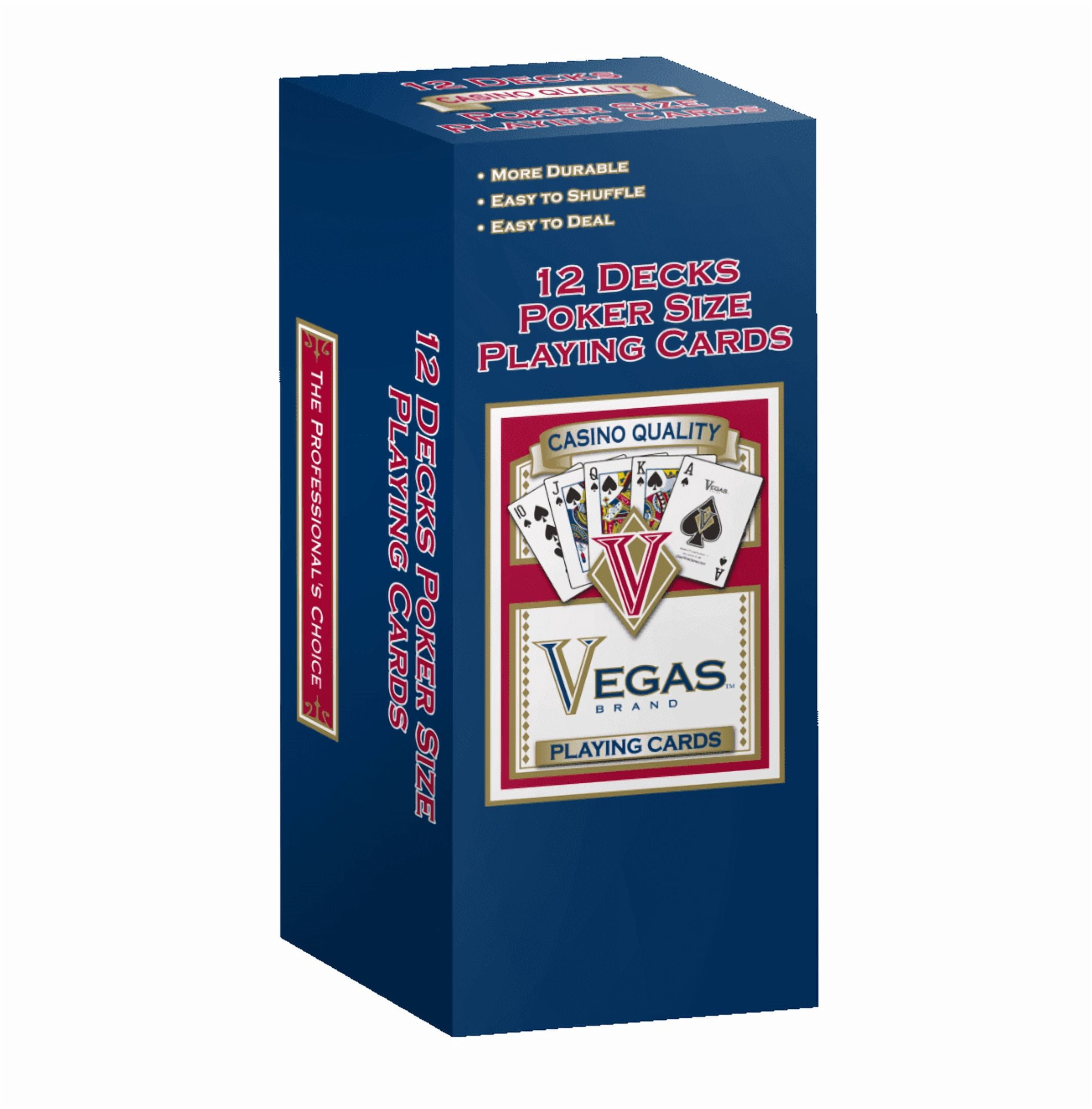 Vegas Poker Premium Playing Cards 12-pack by Great Times Games