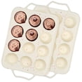 thumbnail image 1 of VEGCOO Silicone Muffin Pan with Metal Reinforced Frame- 12 Cup & 12 Cup Round Baking Tray, Non-Stick Cupcake Mold，Dishwasher Safe Muffin Pan for Oven/Freezer, Leakproof & Warp-Proof (Cream), 1 of 7