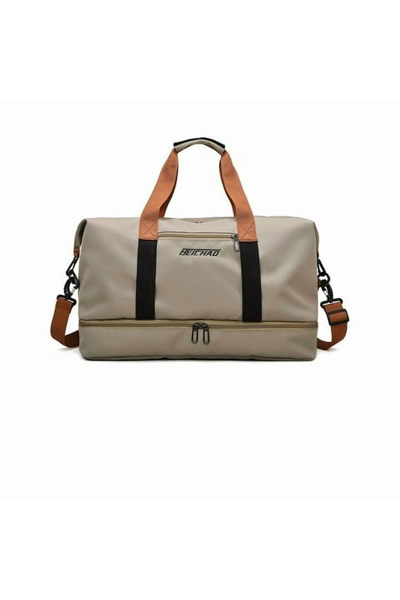 35L Travel Duffle Bag for Women Men, Weekender Bags Carry on Gym Bag with Wet Pocket/Adjustable Strap Compartment, Foldable Waterproof Overnight Tote Bag for Plane Sports