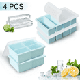 thumbnail image 1 of SPOKKI 4-Pack Silicone Freezer Tray with Lid, Silicone Soup Cube Freezer Molds, Freezer Trays for Soups, Sauces, Stews, Broths, and More, 1 of 8