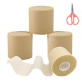 thumbnail image 1 of VEGCOO 4 Rolls 27m*7cm Skin Saver Bandages with 1 Scissors, Sponge Elastic Bandage, Breathable Sports Skin Saver Football, Sports Bandage Tape for Sports Injuries of Wrists, Ankles, 1 of 7