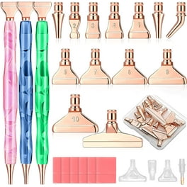 Uxcell 22 Pieces Diamond Painted Tool Kits, Diamond Art Painting Accessories Kits with Roller Container Box