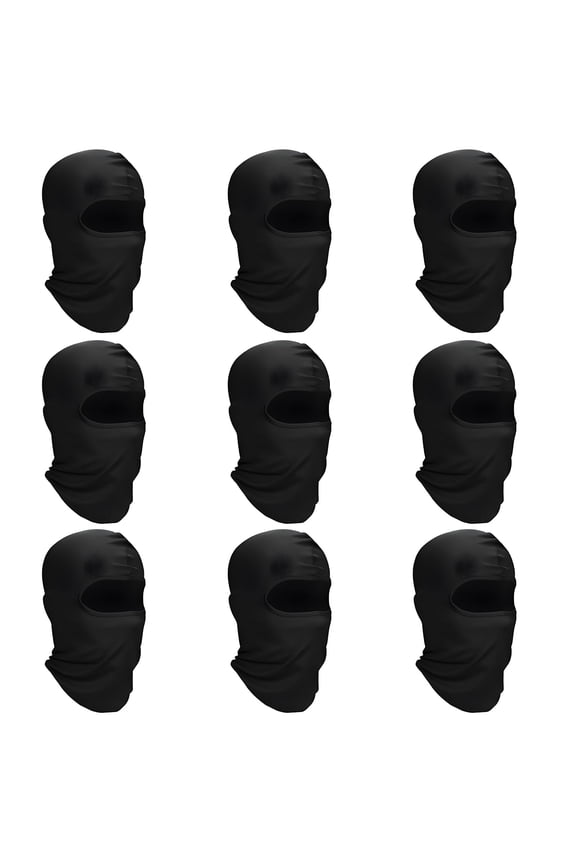 9 Pack Balaclava Face Mask for Men & Women – UV Sun Protection, Windproof Full Face Cover for Outdoor Sports, Motorcycle, Skiing