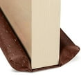 thumbnail image 1 of VEGCOO Door Draft Deflector - Bottom Door Seam Filler and Sealer - Draft Guard - Fits 30" to 36" Doors - Easy-to-Install Draft Deflector - Brown, 1 of 7