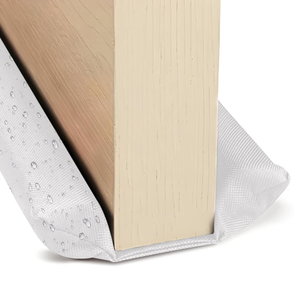 VEGCOO Door Draft Deflector - Bottom Door Seam Filler and Sealer - Draft Guard - Fits 30" to 36" Doors - Easy-to-Install Draft Deflector - White