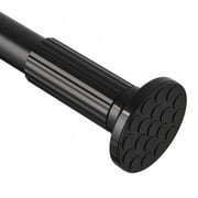 VEGCOO Tension Curtain Rod 51-168 In (4.25-14 Ft), Extra Long Outdoor Curtain Rod No Drilling for Patio Window, Adjustable Shower Curtain Rod for Bathroom, Tens
