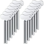 VEGCOO Toothpaste Squeezer, 12pcs Metal Tube Squeezer Key Stainless Steel Toothpaste Roller Tube Wringer for Paint, Cream, Cosmetic and Hair Dye