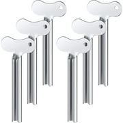 VEGCOO Toothpaste Squeezer, 6pcs Metal Tube Squeezer Key Stainless Steel Toothpaste Roller Tube Wringer for Paint, Cream, Cosmetic and Hair Dye