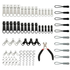 VEGCOO Zipper Repair Kit – Set of 97 Zipper Sliders & Mini Clips for Clothes, Bags, Luggage, Tents, & Purses – Durable Zipper Fix & Sewing Accessories for Fast Fixes