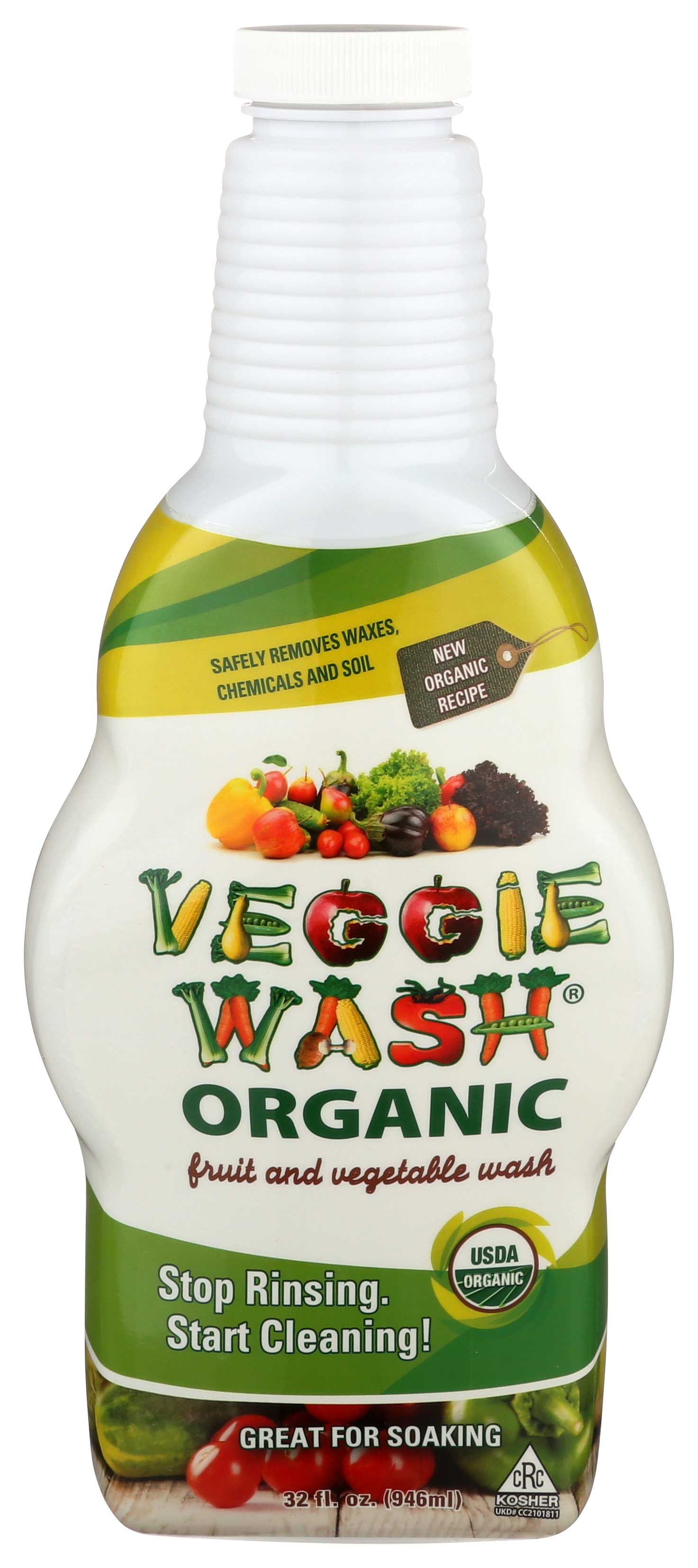 VEGGIE WASH ORGANIC FRUIT & VEGETABLE WASH, 32FLUID OUNCE Pack Of 12