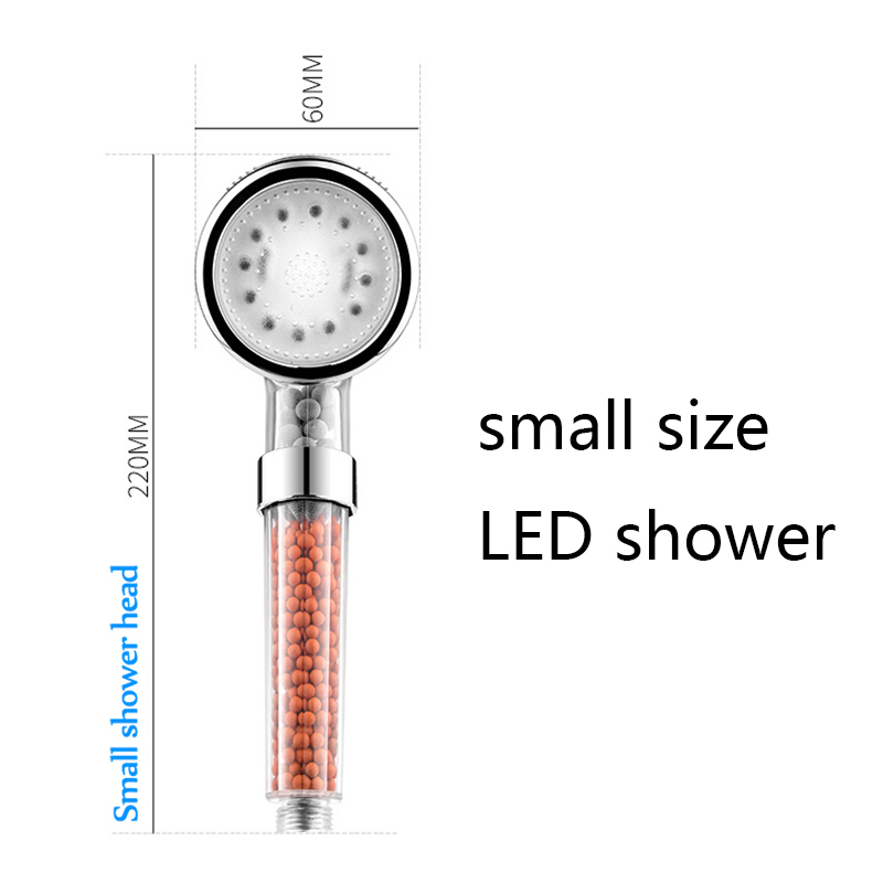VEHHE LED Water Temperature Control Shower Head RGB Light High Pressure