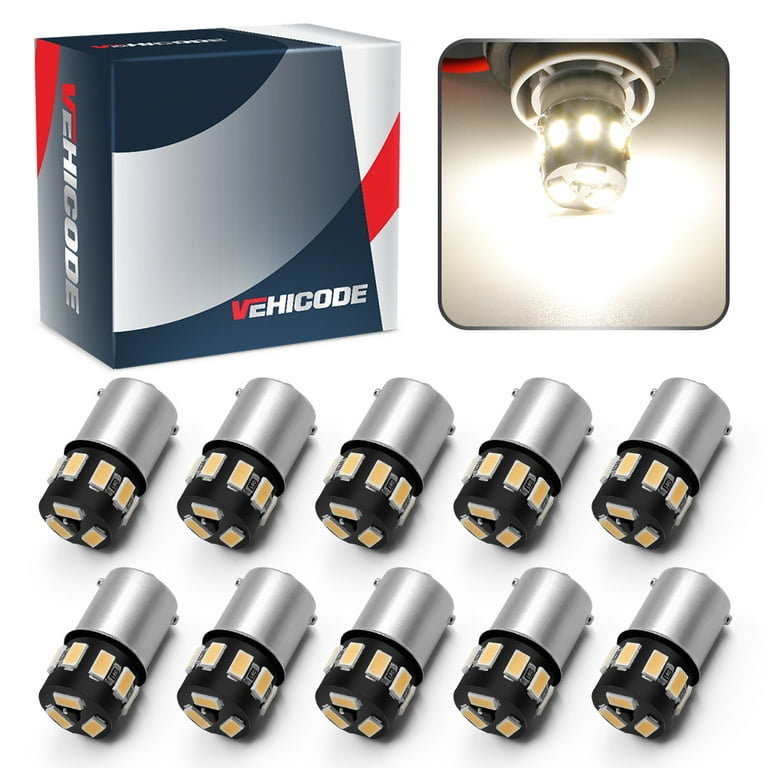 APE-Lot De 2 Ampoules LED Super Blanc 156 BA15S 1141 1003