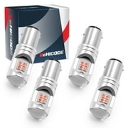VEHICODE 1157 LED Bulb Red 1157A 2057 2357 2357A 7528 P21/5W Dual Filament Auto Rear Turn Signal Light Tail Brake Blinker 12V 24V Car Motorcycle Lamp Replacement (4 Pack)