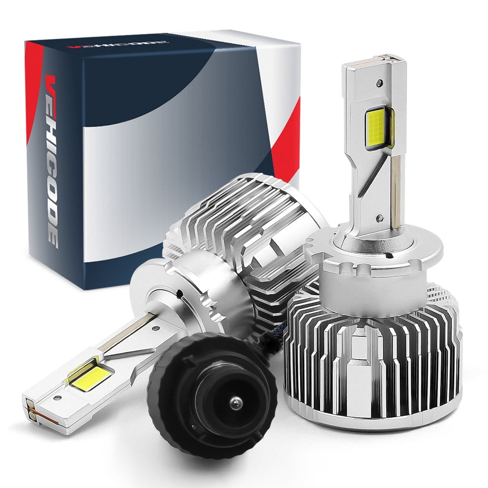 VEHICODE D4S D4R LED Headlight Bulb 45V 35W 6000K White Low Beam and