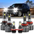 thumbnail image 1 of VEHIFOMO Combo LED Headlight Hi/Low + Fog Light Bulbs Compatible for Jeep Grand Cherokee 2014-2017, 1 of 8
