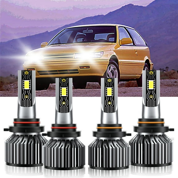 VEHIFOMO Compatible for Dodge Colt 1989-1992 LED Headlight Bulb High Low Beam 9005+9006 Kit White