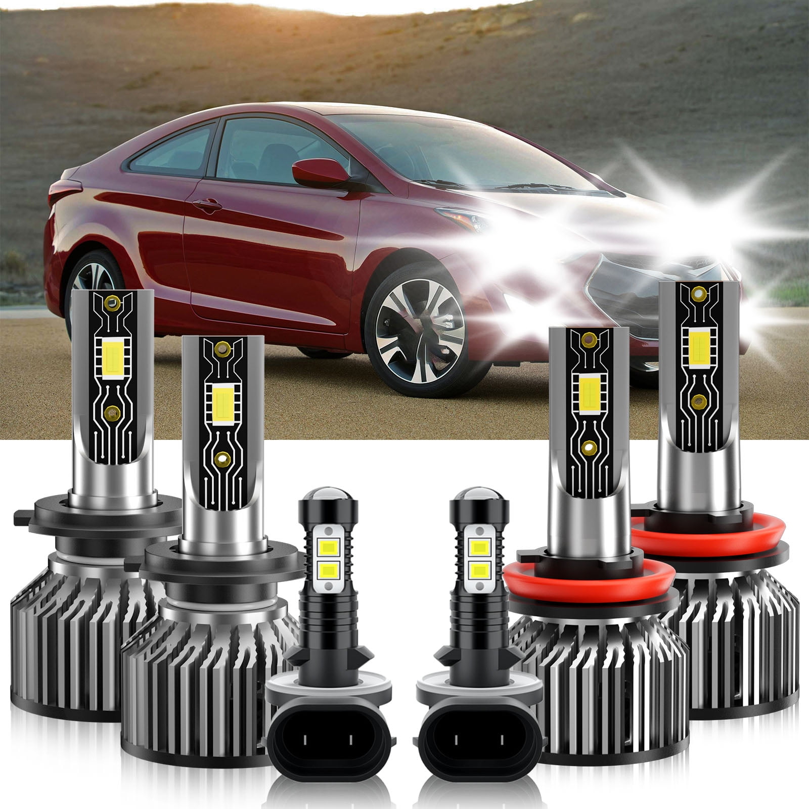 2013 Volkswagen Jetta LED Headlight Conversion Kit | Low Beam Bulb