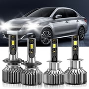 VEHIFOMO Compatible for Peugeot 301 2018-2020 H1+H7 LED Headlight Bulbs Kit High Low Beam Combo