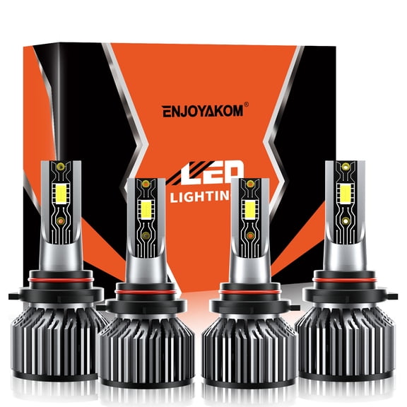 VEHIFOMO Compatible for Tesla S 2012-2018 4x LED Headlight Bulbs High & Low Beam Kit 6500K White